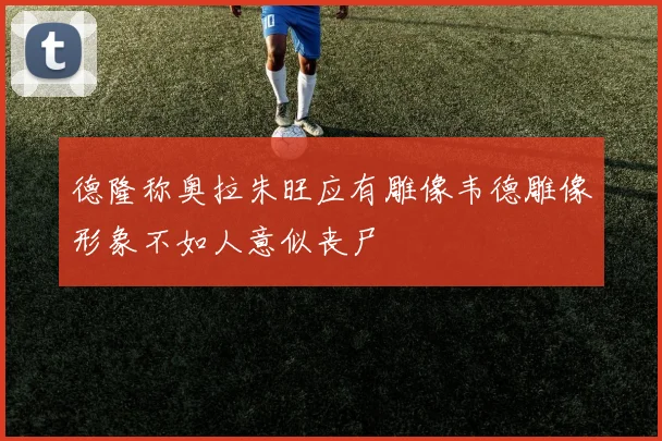 德隆称奥拉朱旺应有雕像韦德雕像形象不如人意似丧尸